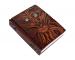 Skull Handmade Leather Journal Antique Styl Blank Book Of Shadows Embossed Diary Stone Eyes Dairy